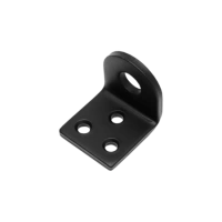 Домарт Проушина усиленная угловая 45*45*40  (толщ. 5мм) черный (50)