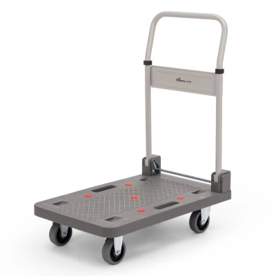 Тележка грузовая платформенная FW-150П со складной ручкой 