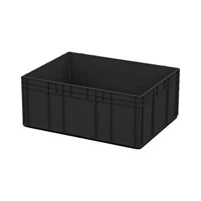 Евроконтейнер ЕС-8632.4 с усиленным дном и закрытыми ручками, 800х600х320 мм 