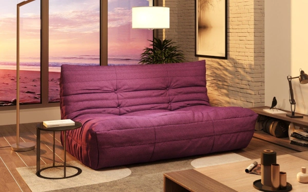 Диван ДеФранс (Француз) 2-х местный Эконом микровелюр - комфорт