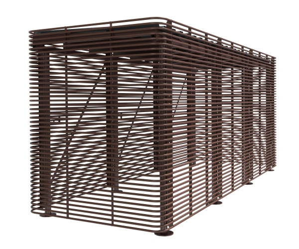 Контейнерная площадка для ТБО «МАФ - 6» без хозблока 2,0 м (на 1 контейнер)