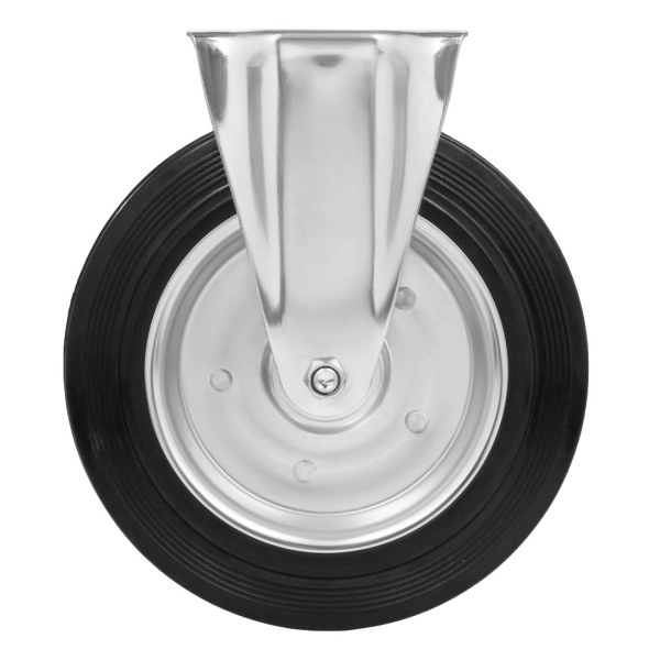 Колесо неповоротное Стелла-техник 4002-250 диаметр 250мм, грузоподъемность 210кг, резина, металл