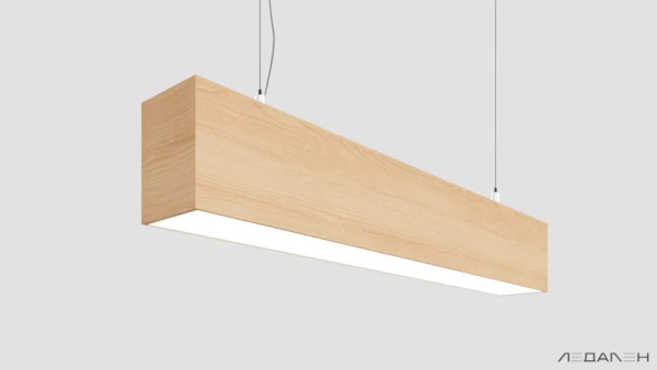 Линейный светильник WOOD LINEAR PN8060 6000K 60W 2000mm Ясень белый, корпус 