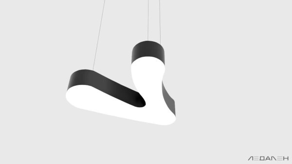 Светильник облако CLOUD S1200 6000K 70W, корпус черный