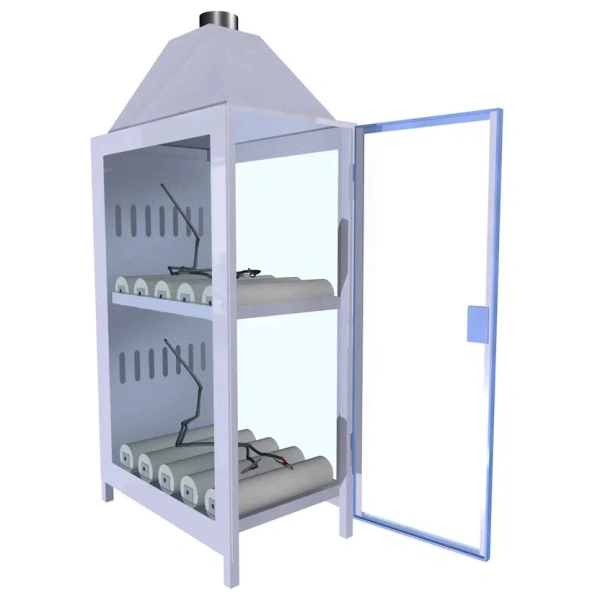 Шкаф для аккумуляторов ШМА-06 390x670x1350 мм Синий