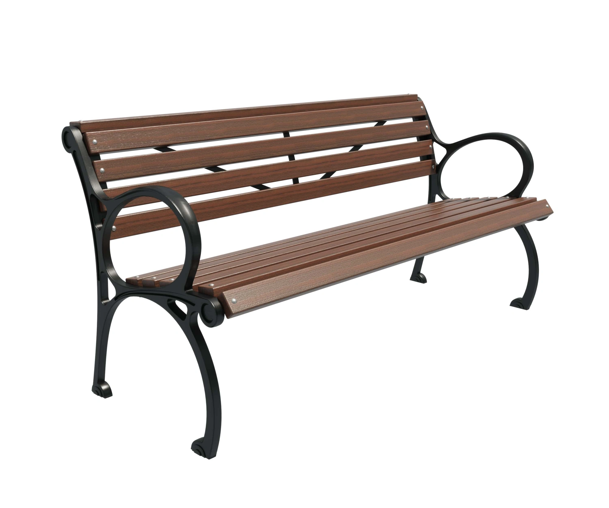 Скамейка чугунная «Квартал» 0,6 м (кресло)