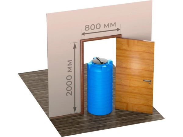 Емкость 300л. вертикальная, цилиндрическая, арт.: N 300, цвет: синий, код: 28138