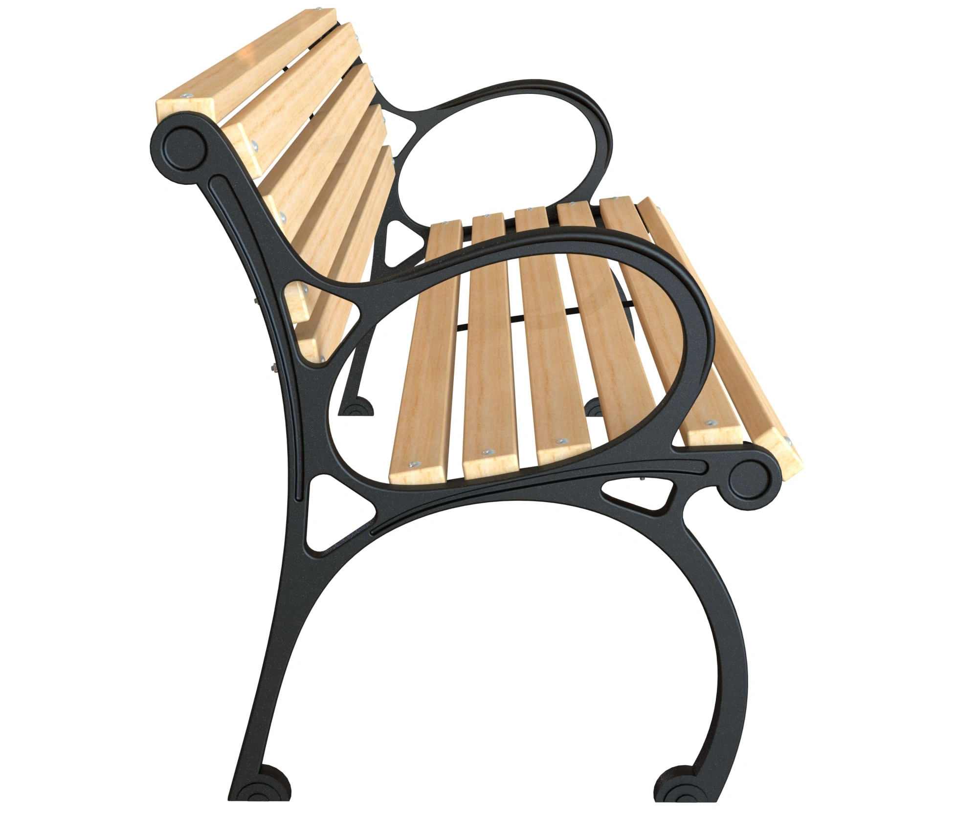 Скамейка чугунная «Квартал» 0,6 м (кресло)