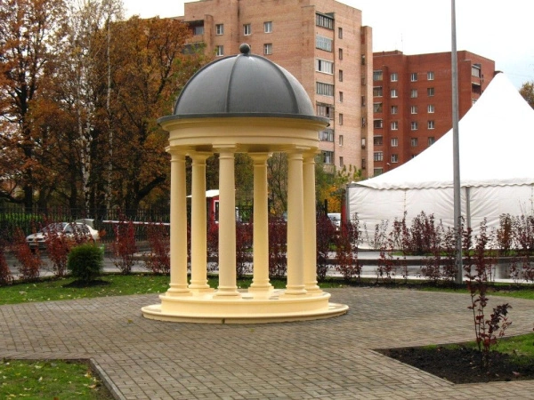 Ротонда тип 3, 6 колонн, диаметр 2540 мм Высота: 2750 мм, без купола и каннелюр, без тумбы