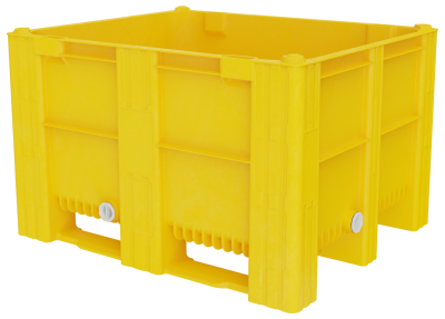 Большой пластиковый контейнер Модель1000-ACE Fish 600, 1200х1000х740, мм сплошной, на полозьях