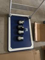 Тележка платформенная 150 кг TOR PH150 (740х480) со складной ручкой (резиновые колеса 100 мм)