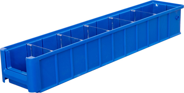 Ящик сплошной 600×117×90 мм, объем 6.32 л., арт.: SK 6109, синий, код: 12382